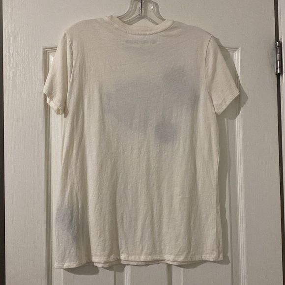 LARGE White Harley Davidson T-Shirt With Rose Patches - Picture 5 of 6